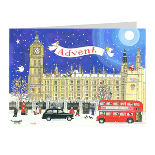 Palace of Westminster - Christmas Advent Calendar Greetings Card & Envelope