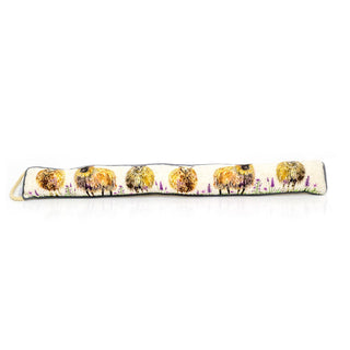 95cm Country Meadow Woolly Sheep Fabric Door Draught Excluder | Winter Draft Excluder Door Cushion | Animal Draught Excluder For Doors Door Draught Cushion