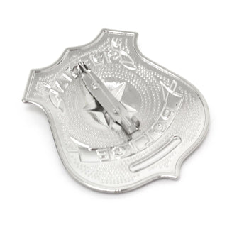 Adult Unisex Police Officer Badge | Fancy Dress Silver Metal Police Badge