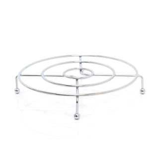 21cm Round Silver Metal Trivet Stand | Pot And Pan Stand Worktop Saucepan Trivet | Kitchen Trivet For Hot Dishes Pots Pans