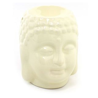 Ceramic Buddha Head Essential Oil/Wax Melt Burner | Aroma Gift Set - Varies