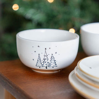 Ceramic Christmas Tree Bowl | Perfect for Snacks, Nibbles, or Desserts - 12cm