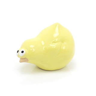 Ceramic Easter Chick Ornament | Yellow Spring Chick Figurine | Bird Statue Chick Decorations Easter Gift - Design Varies One Supplied