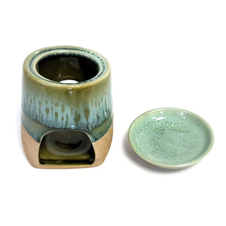 Ceramic Oil Burner | Tea Light Wax Melt Warmer & Essential Oil Burner - 11cm