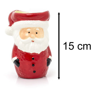 Ceramic Santa Claus with Candle | Christmas Scented Candle Santa Ornament