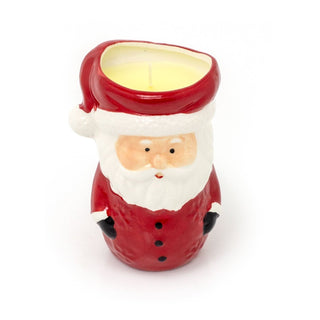 Ceramic Santa Claus with Candle | Christmas Scented Candle Santa Ornament