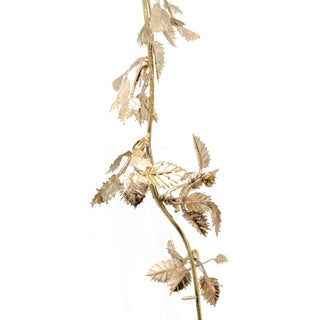 Champagne Gold Leaf Christmas Garland | Artificial Foliage Garland Leaves - 170cm