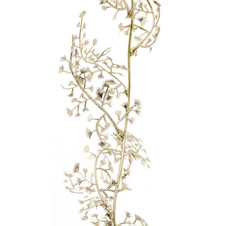 Champagne Gold Leaf Christmas Garland | Artificial Foliage Garland Leaves - 170cm