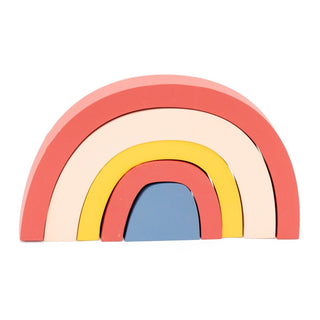 Childrens Wood Rainbow Ornament | Stacking Rainbow Decoration For Kids Room