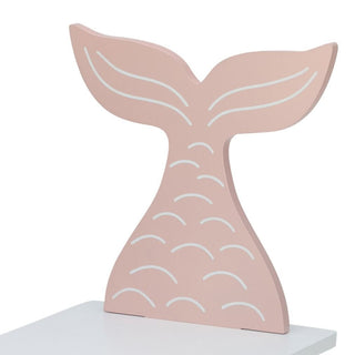 Children’s Wooden Mermaid Chair | Small Wooden Stool for Kids - 24x29.5x52cm