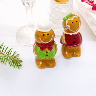 Christmas Gingerbread Salt & Pepper Pots | Festive Novelty Salt & Pepper Shakers