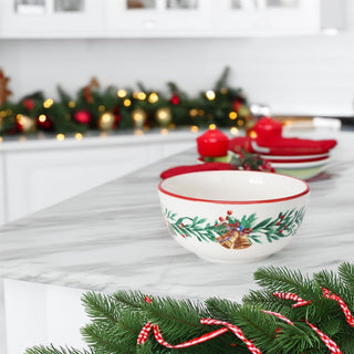 Christmas Nutcracker Bowl | Traditional Festive Round Ceramic Bowl - 500ml