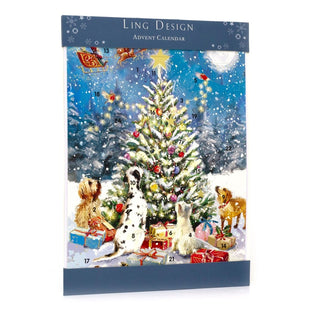 Christmas Tree Christmas Advent Calendar | Dog Advent Calendar - 34x25cm