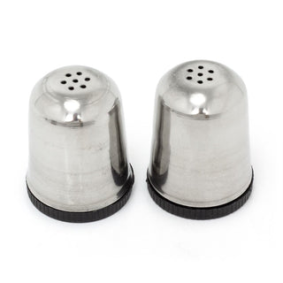 Classic Stainless Steel Salt & Pepper Set | 2 - Piece Retro Salt & Pepper Shakers