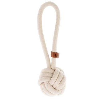 Cream Rope Dog Chew Toy | Rope Knot Pull Toy Tug Of War Toy For Dogs