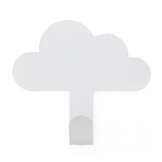 White Cloud Wall Hook Self-Adhesive Mini Hooks for Children's Bedroom - 7cm
