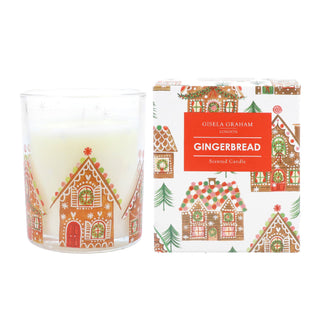 Gingerbread House Christmas Candle | Gingerbread Scented Candle Holder - 7cm