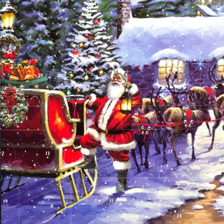 Christmas Eve Christmas Advent Calendar | Santa Picture Advent Calendar 46x37cm