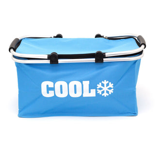 35L Cool Bag Insulated Picnic Basket | Portable Cooler Bag Lunch Hamper Bag | Camping Cooler Shopping Bag With Handles - Colour Varies One Supplied