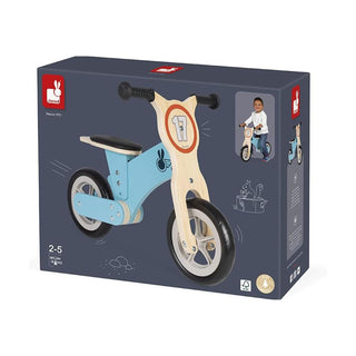 Janod Bikloon Little Racer Learner Bike | Wooden Balance Bicycle For Kids | 2+