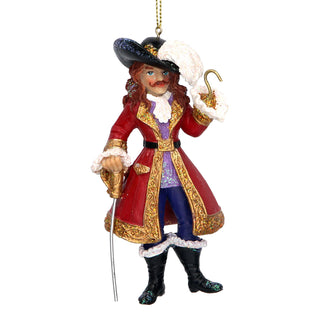 Captain Hook Christmas Tree Bauble | Peter Pan Christmas Tree Ornament - 12cm