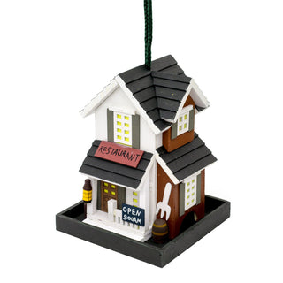 Wooden House Hanging Bird Feeder | Garden Bird Feeding Station