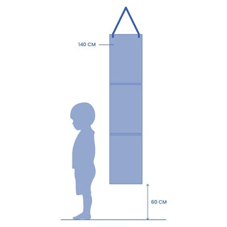 Djeco DD04051 Space Design Height Chart | Wall Hanging Measuring Height Chart