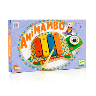 Djeco DJ06034 Animambo Turtle Cymbal & Xylophone | Kids Musical Toy Instrument