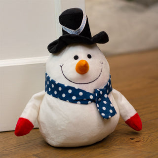 Snowman Festive Christmas Character Doorstop | Novelty Fabric Door Stop - 23cm