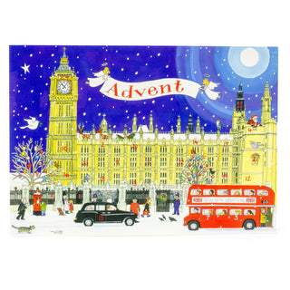 Palace of Westminster - Christmas Advent Calendar Greetings Card & Envelope