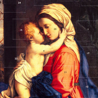 Madonna & Child Christmas Advent Calendar Religious Advent Calendar 32.5x24.5cm