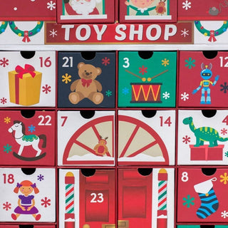 Santa's Toy Shop Christmas Advent Calendar | Fill Your Own Calendar - 41x39cm