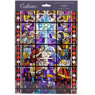 Christmas Advent Calendar Stained Glass In Notre Dame | Religious Advent Calendar Traditional Advent Calendar | Picture Advent Calendar Paper Advent Calendar