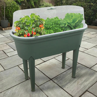 Mini Greenhouse Raised Planter With Cover | Standing Grow Table - 84x77x37cm