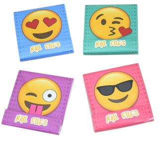 Emotive Emoji Matchbox Nail Files Emery Board Stocking Party Bag Filler ~ Design Vary