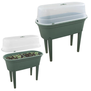 Mini Greenhouse Raised Planter With Cover | Standing Grow Table - 84x77x37cm