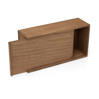 Wooden Tissue Box Holder | Tissue Storage Box Cover with Removable Bottom - 26cm