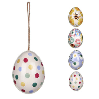 Emma Bridgewater - Hanging Mini Egg - Shaped Tin | Small Tin Egg - Easter Gifts