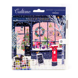 The Christmas Gift Shop - Christmas Advent Calendar Greetings Card & Envelope