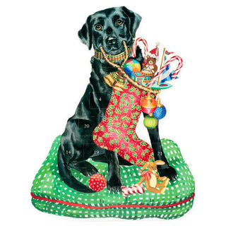 Black Labrador 3D Christmas Advent Calendar | Fold-out Dog-Shaped Calendar 41cm