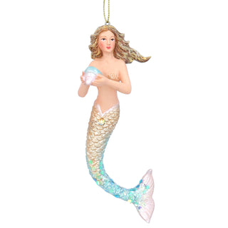 Mermaid Christmas Bauble | Under the Sea Mermaid Christmas Tree Ornament - 14cm