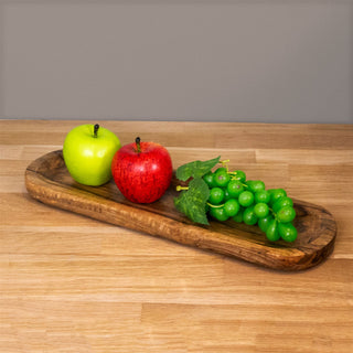 Mango Wood Serving Dish | Hand Crafted Wooden Plate Serving Platter Oval Dish