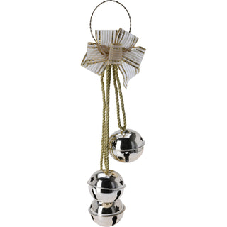 Gold Jingle Bells Door Hanger | Extra Large Christmas Bells Garland - 43cm