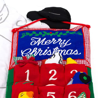 Fabric Santa Claus Advent Calendar | Reusable 24 - Pocket Santa Calendar - 60x48cm