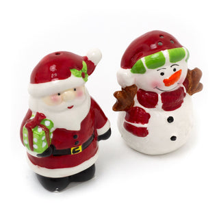 Christmas Santa & Snowman Salt & Pepper Pots | Festive Salt & Pepper Shakers