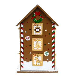 Gingerbread House Advent Calendar | 24 Drawer Christmas Calendar - 27x32cm