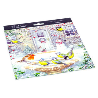 Winter Garden Christmas Advent Calendar | Snowman Picture Advent Calendar - 21cm