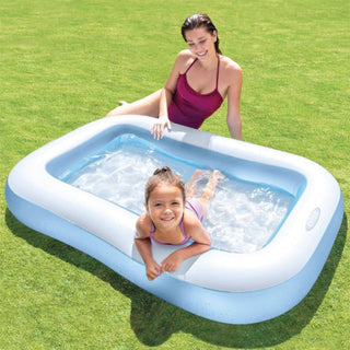 Intex Blue Inflatable Kids Swimming Pool | Childrens Paddling Pool - 1.66x1.00m