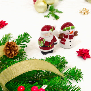 Christmas Santa & Snowman Salt & Pepper Pots | Festive Salt & Pepper Shakers