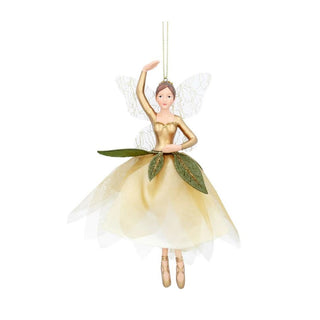 Flower Fairy Christmas Bauble | Woodland Fairy Christmas Tree Ornament - 16cm